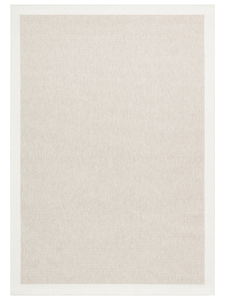 Resort Series Bordered, Dust-Proof, Non-Slip Based, Stylish Rug 05 BEIGE CREAM