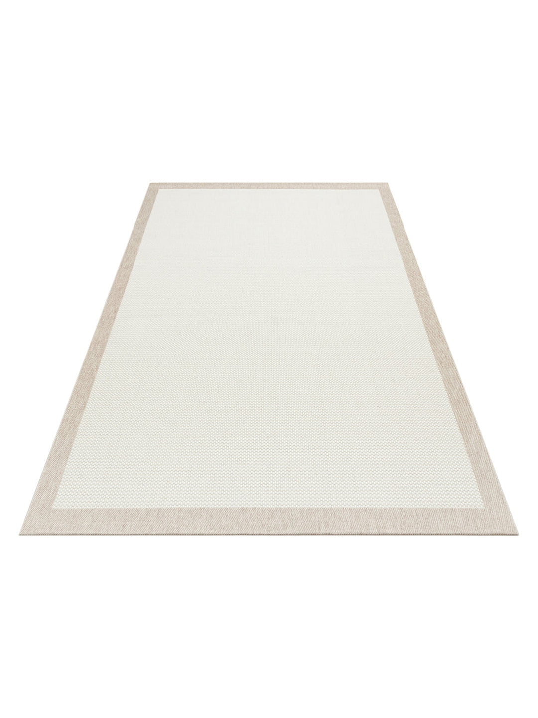 Resort Series Bordered, Dust-Proof, Non-Slip Based, Stylish Rug 05 CREAM BEIGE