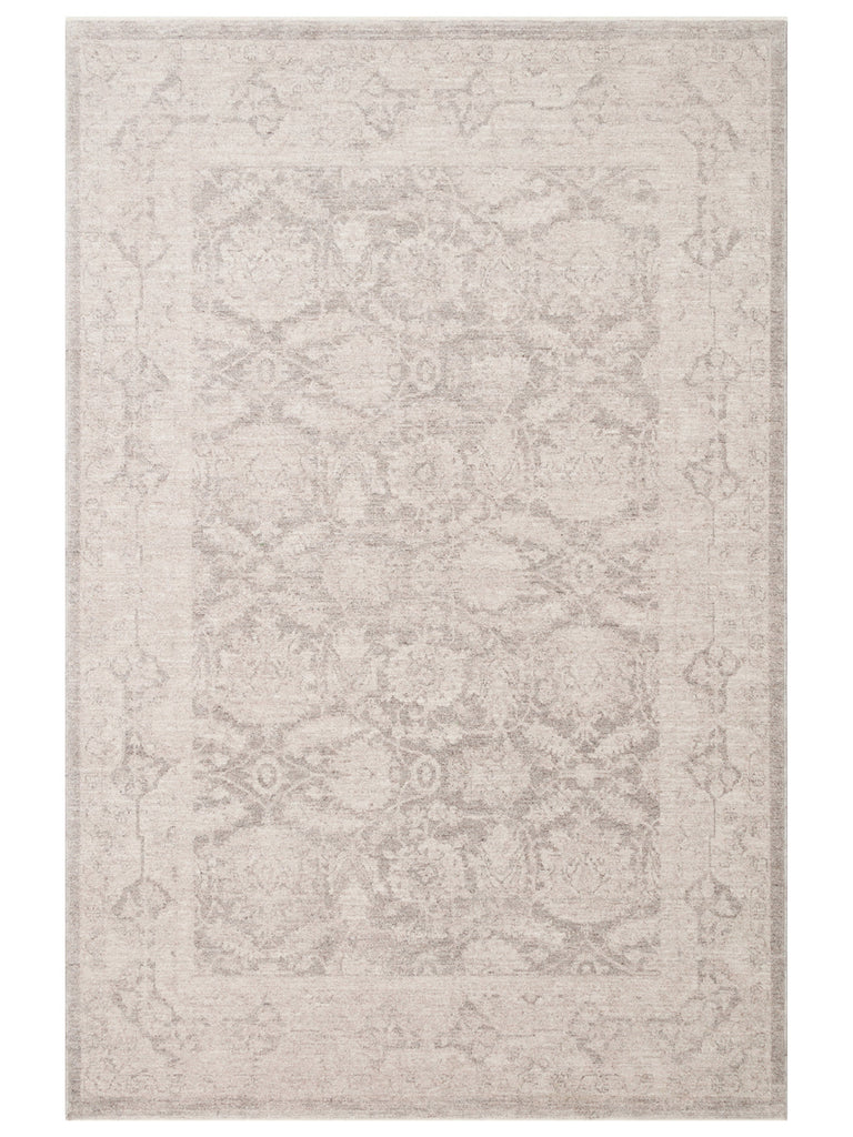 Tabriz Series Vintage Patterned Modern Soft Textured Carpet 01 GREY