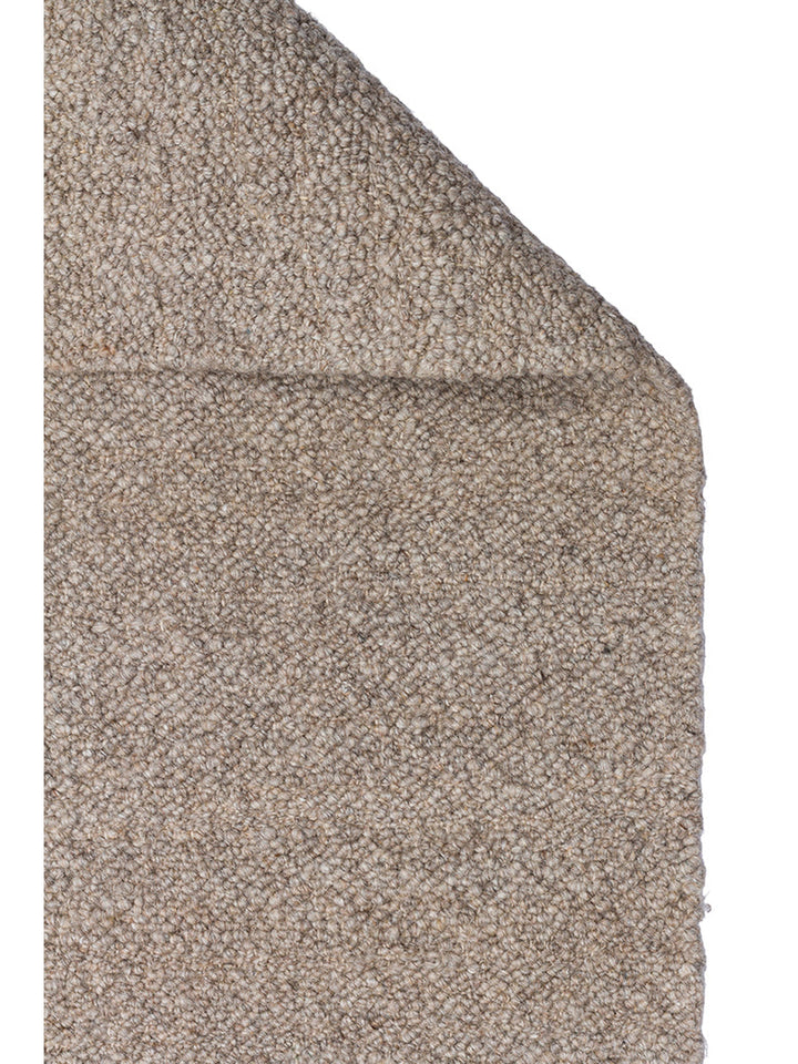 Alfombra tejida a mano de mezcla de lana, poliéster y algodón serie Agra DARK STONE