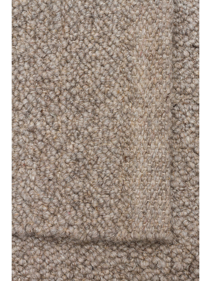 Alfombra tejida a mano de mezcla de lana, poliéster y algodón serie Agra DARK STONE