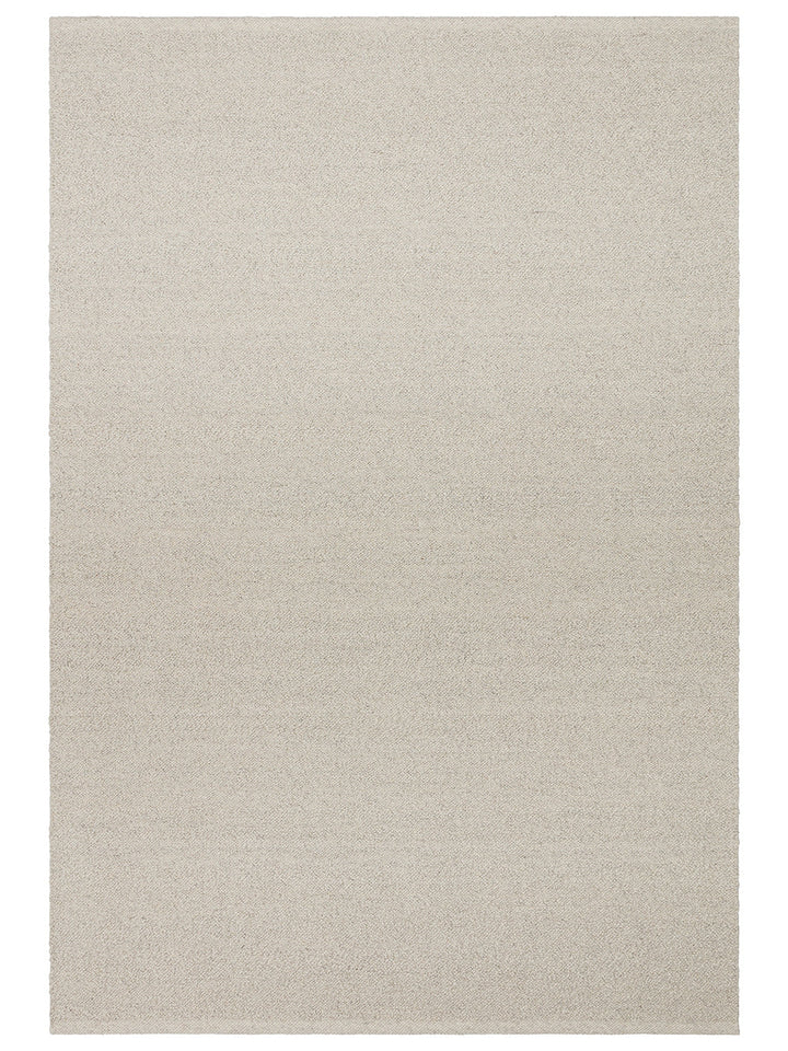 Alfombra tejida a mano de mezcla de lana, poliéster y algodón serie Agra SILVER