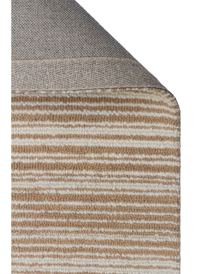 Alfombra tejida a mano de mezcla de lana y algodón serie Barcelona BEIGE