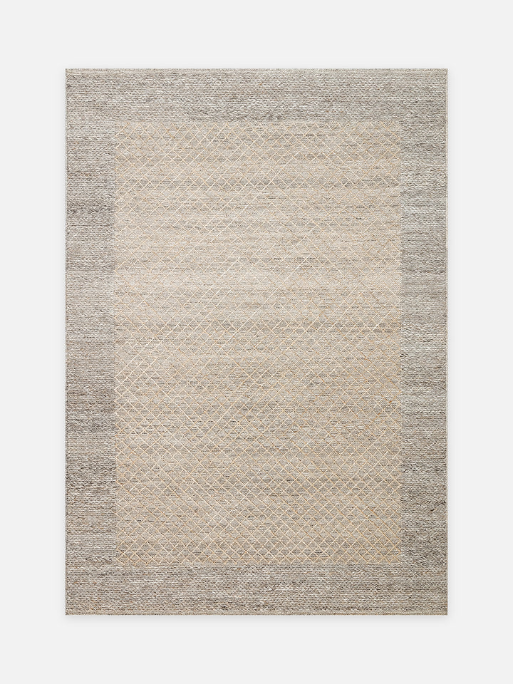 Herringbone Serisi El Dokuma Modern Etnik Salon Oturma Odası Yatak Odası Halı BEIGE - Carpetdocia - kusbakisi