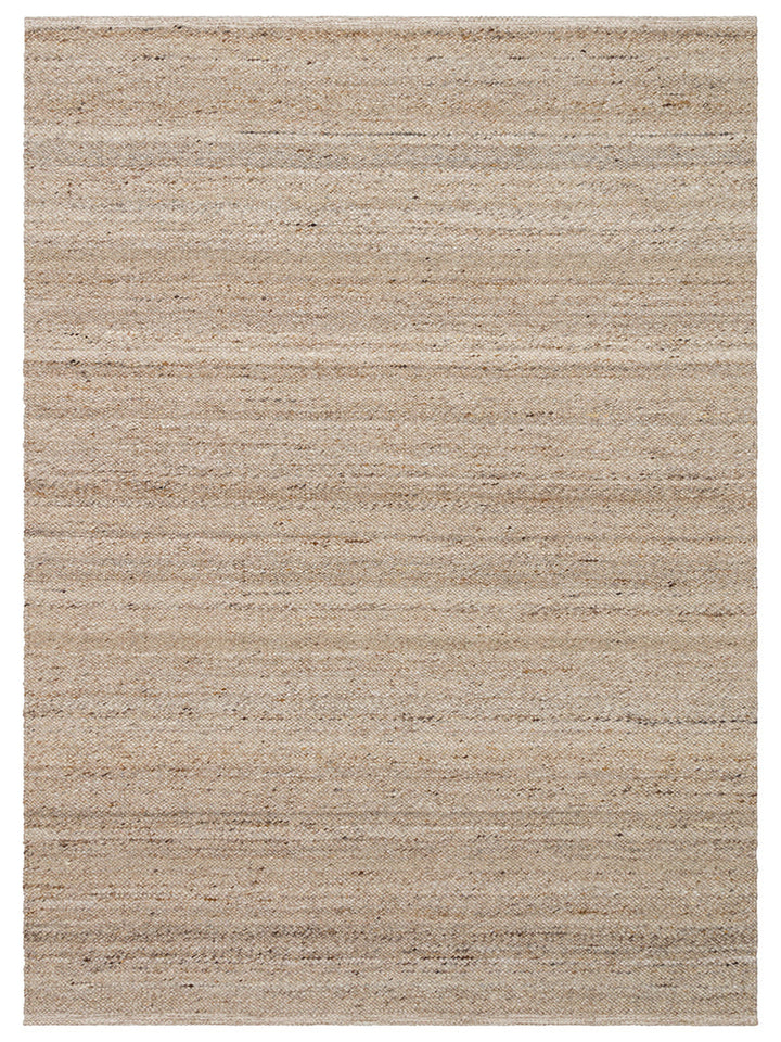 Alfombra tejida a mano de mezcla de lana, poliéster y algodón serie Jakarta BEIGE