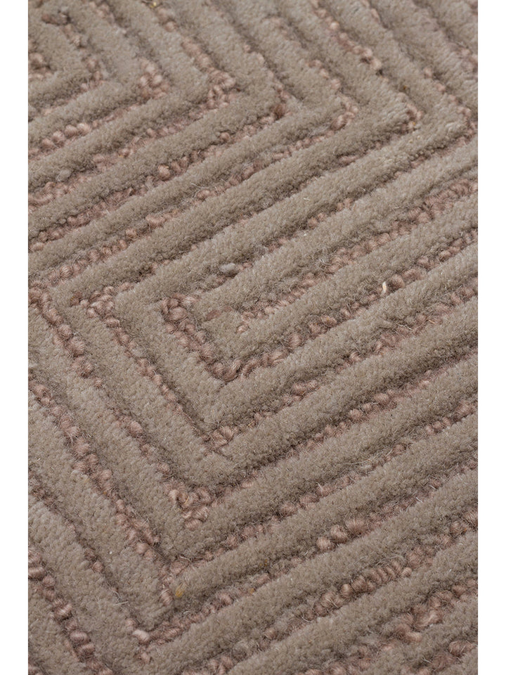 Alfombra tejida a mano de mezcla de lana y algodón serie Milano GREY