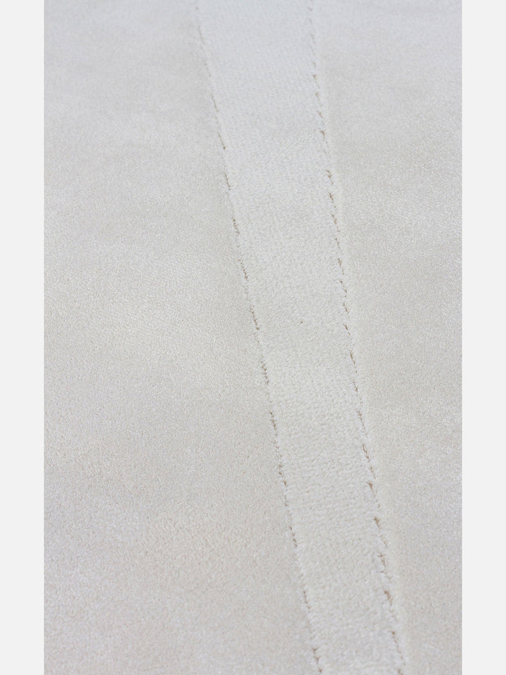 Monza Geometrik Desenli Yüksek Kalite Sık Dokuma Parlak Modern Salon Halısı 02 CREAM - Carpetdocia