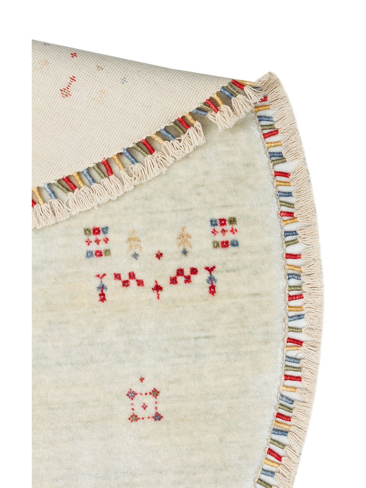 Oushak Carnaval %100 Naturel Kolay Temizlenir El Emeğiyle Üretilen TENCEL™ Modern Uşak Halısı 06 BEIGE Q - Carpetdocia