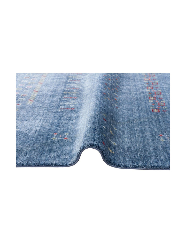 Oushak Carnaval Alfombra Uşak Moderna TENCEL™ 100% Natural, Fácil de Limpiar, Hecha a Mano 06 BLUE