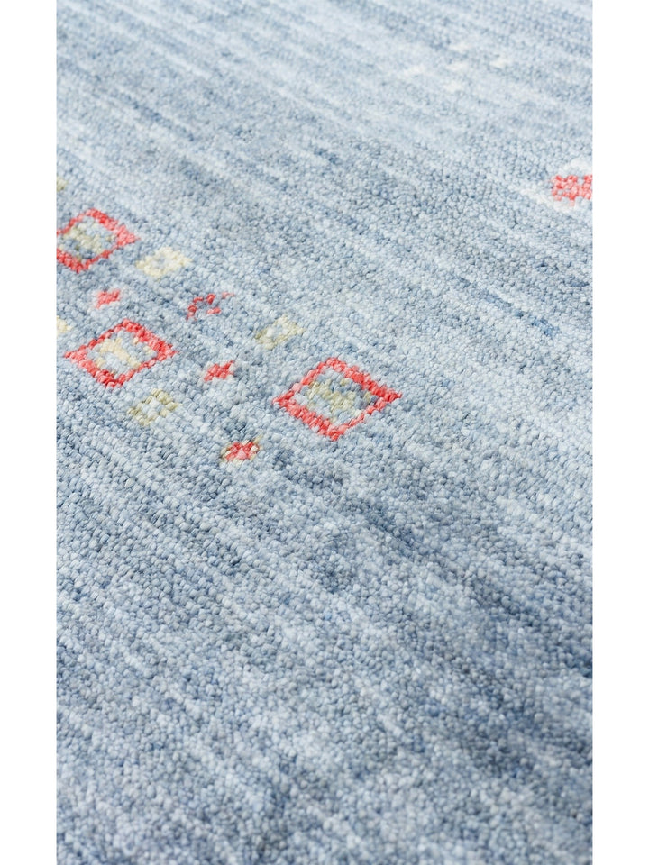 Oushak Carnaval Alfombra Uşak Moderna TENCEL™ 100% Natural, Fácil de Limpiar, Hecha a Mano 06 BLUE Q