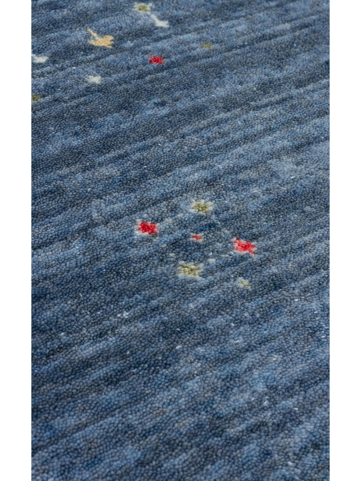 Oushak Carnaval Alfombra Uşak Moderna TENCEL™ 100% Natural, Fácil de Limpiar, Hecha a Mano 06 BLUE Q