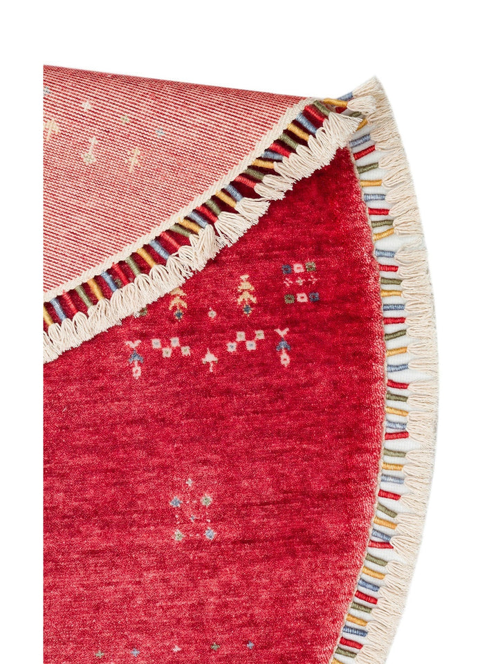 Oushak Carnaval %100 Naturel Kolay Temizlenir El Emeğiyle Üretilen TENCEL™ Modern Uşak Halısı 06 RED Q - Carpetdocia