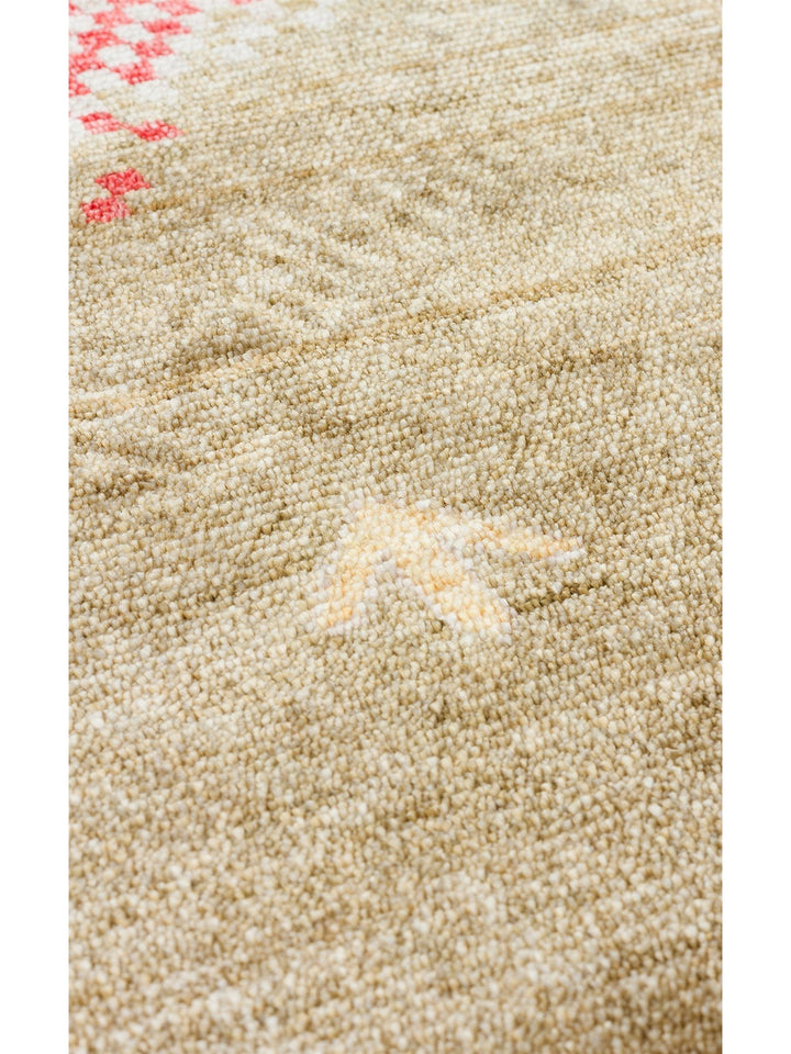 Oushak Carnaval Alfombra Uşak Moderna TENCEL™ 100% Natural, Fácil de Limpiar, Hecha a Mano 07 BEIGE AUTUMN Q