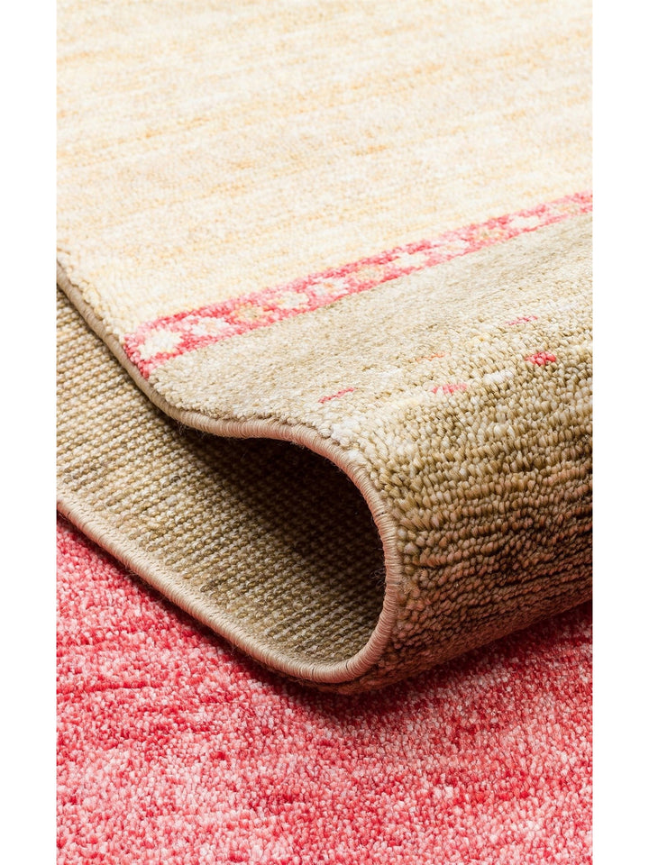 Oushak Carnaval Alfombra Uşak Moderna TENCEL™ 100% Natural, Fácil de Limpiar, Hecha a Mano 11 RED AUTUMN