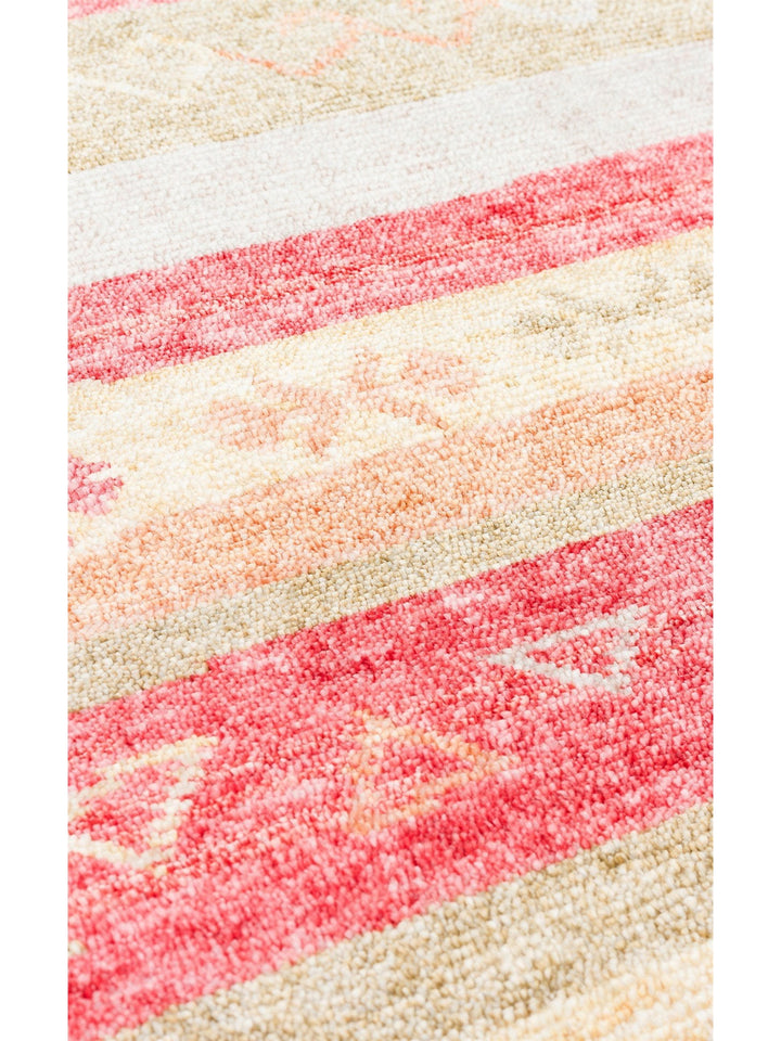 Oushak Carnaval Alfombra Uşak Moderna TENCEL™ 100% Natural, Fácil de Limpiar, Hecha a Mano 12 RED AUTUMN