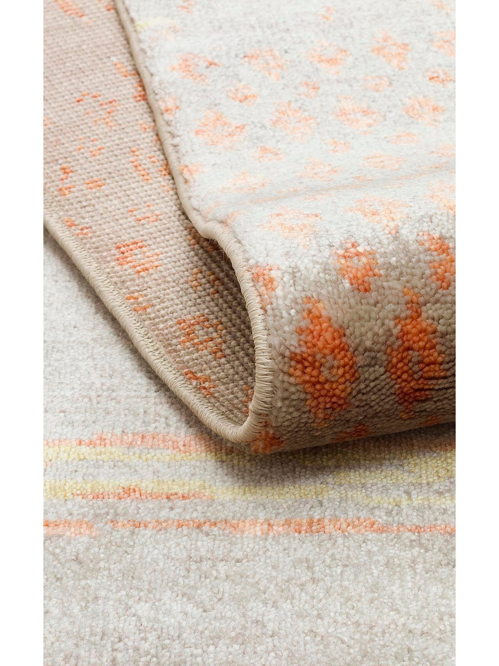 Oushak Carnaval Alfombra Uşak Moderna TENCEL™ 100% Natural, Fácil de Limpiar, Hecha a Mano 15 BEIGE AUTUMN