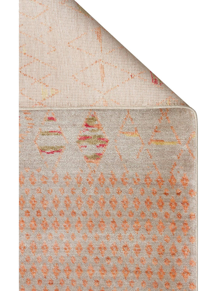 Oushak Carnaval Alfombra Uşak Moderna TENCEL™ 100% Natural, Fácil de Limpiar, Hecha a Mano 15 BEIGE AUTUMN