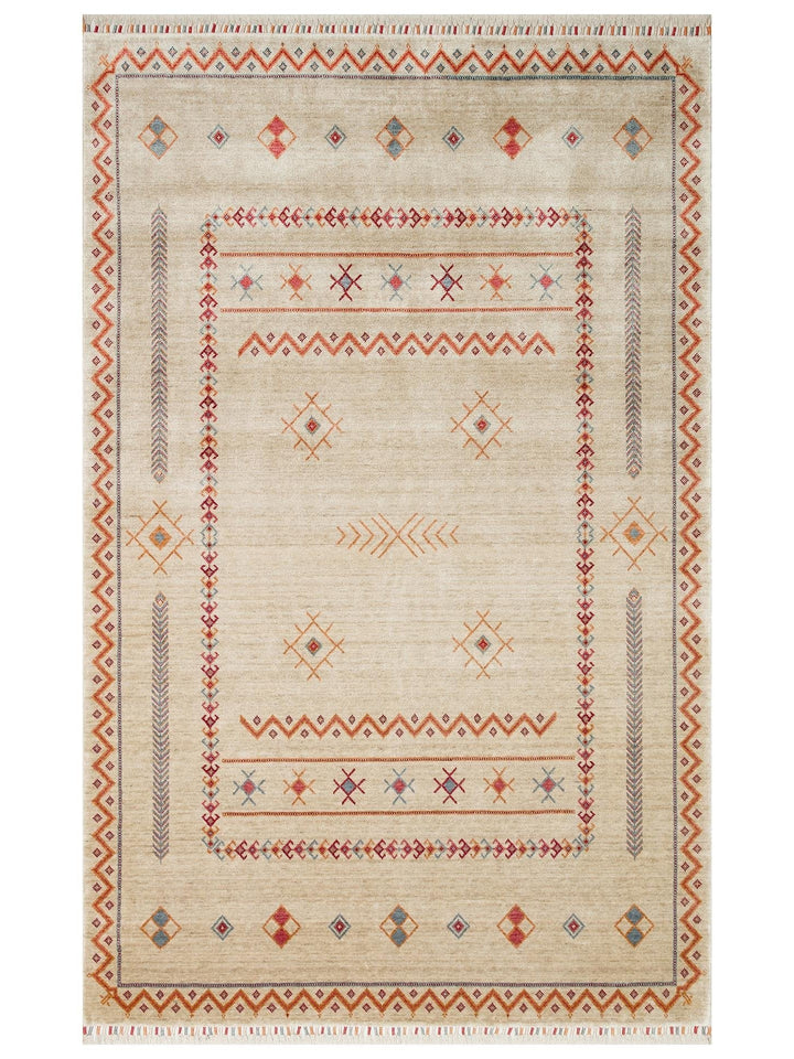 Oushak Carnaval 100% natural, fácil de limpiar, hecho a mano con TENCEL™ alfombra moderna Uşak 20 LIGHT MULTY