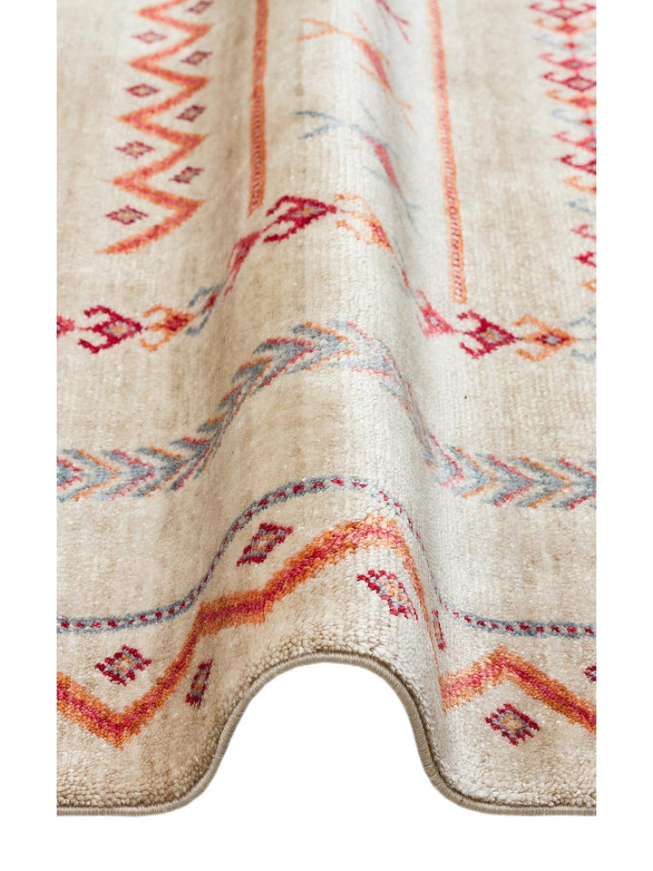 Oushak Carnaval 100% natural, fácil de limpiar, hecho a mano con TENCEL™ alfombra moderna Uşak 20 LIGHT MULTY