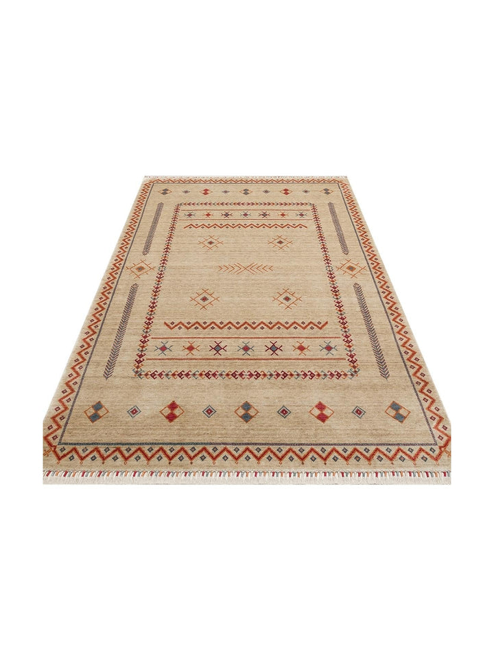 Oushak Carnaval 100% natural, fácil de limpiar, hecho a mano con TENCEL™ alfombra moderna Uşak 20 LIGHT MULTY