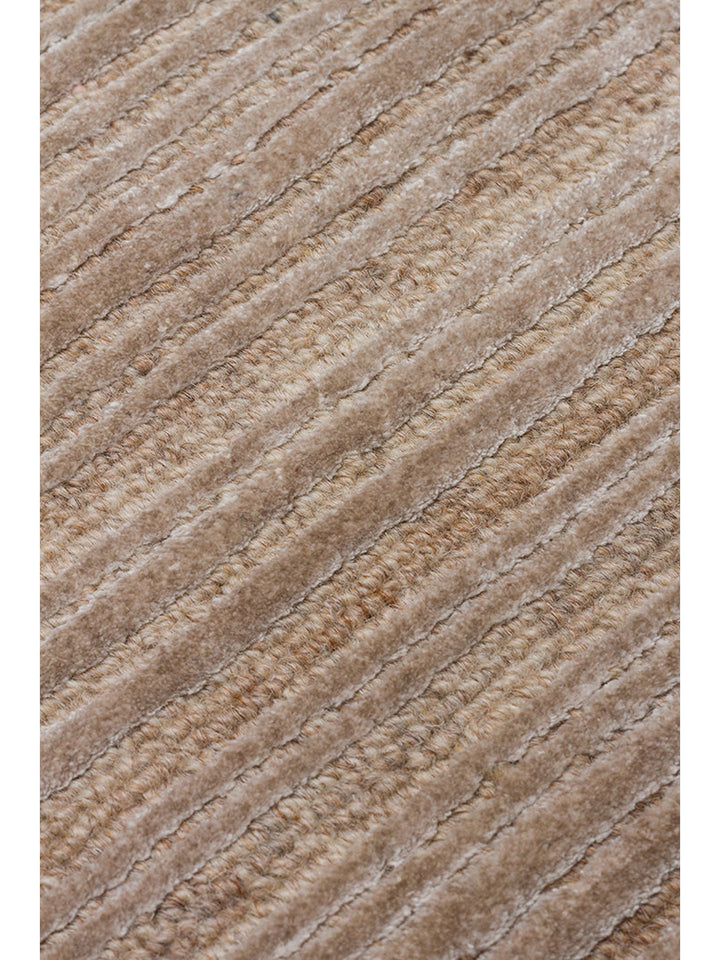 Alfombra tejida a mano de mezcla de lana y TENCEL™ serie Palermo BEIGE
