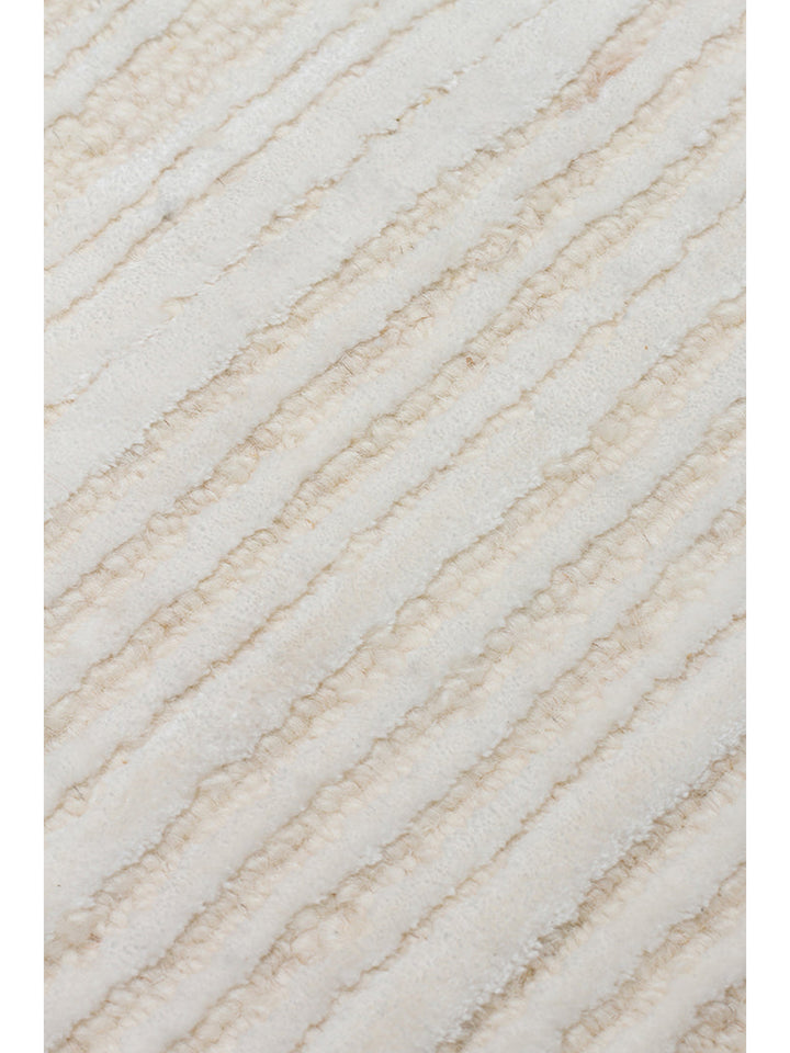 Alfombra tejida a mano de mezcla de lana y TENCEL™ serie Palermo CREAM