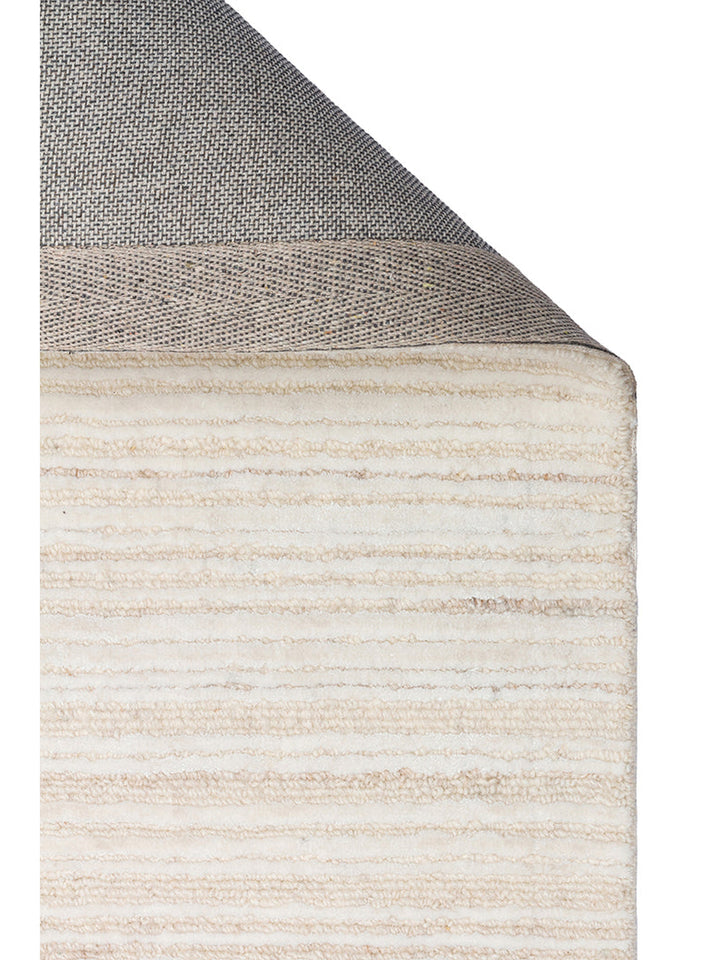 Alfombra tejida a mano de mezcla de lana y TENCEL™ serie Palermo CREAM