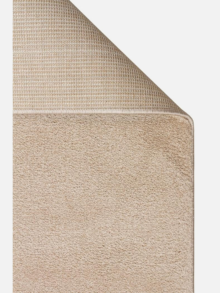 Peace Art Hav Toz Vermez Yumuşak Tuşeli Zarif Shaggy Halı 01 BEIGE - Carpetdocia