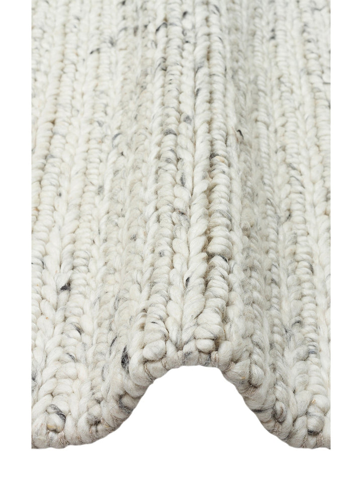 Woolstar %100 Naturel Kazak Desenli Salon Oturma Odası Koridor Antre El Dokuma Örgü Halı 07 L.GREY - Carpetdocia