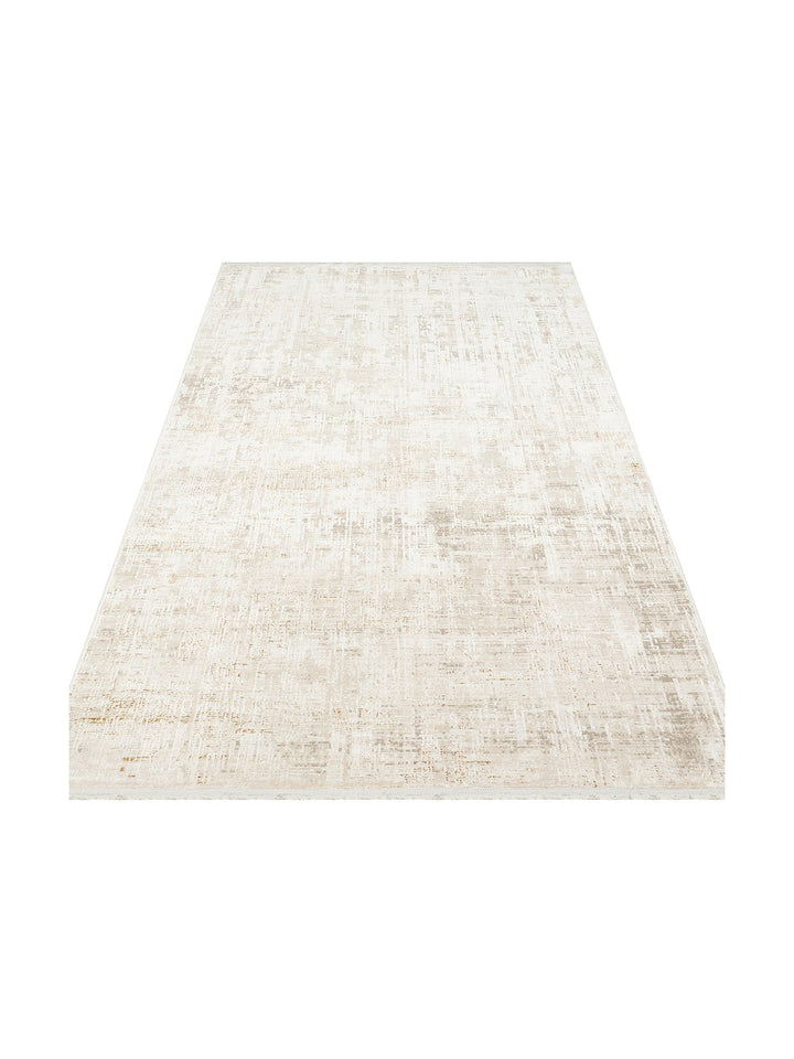 Sahara Series Viscose Blend Shiny Stylish Living Room Carpet 03 CREAM BEIGE
