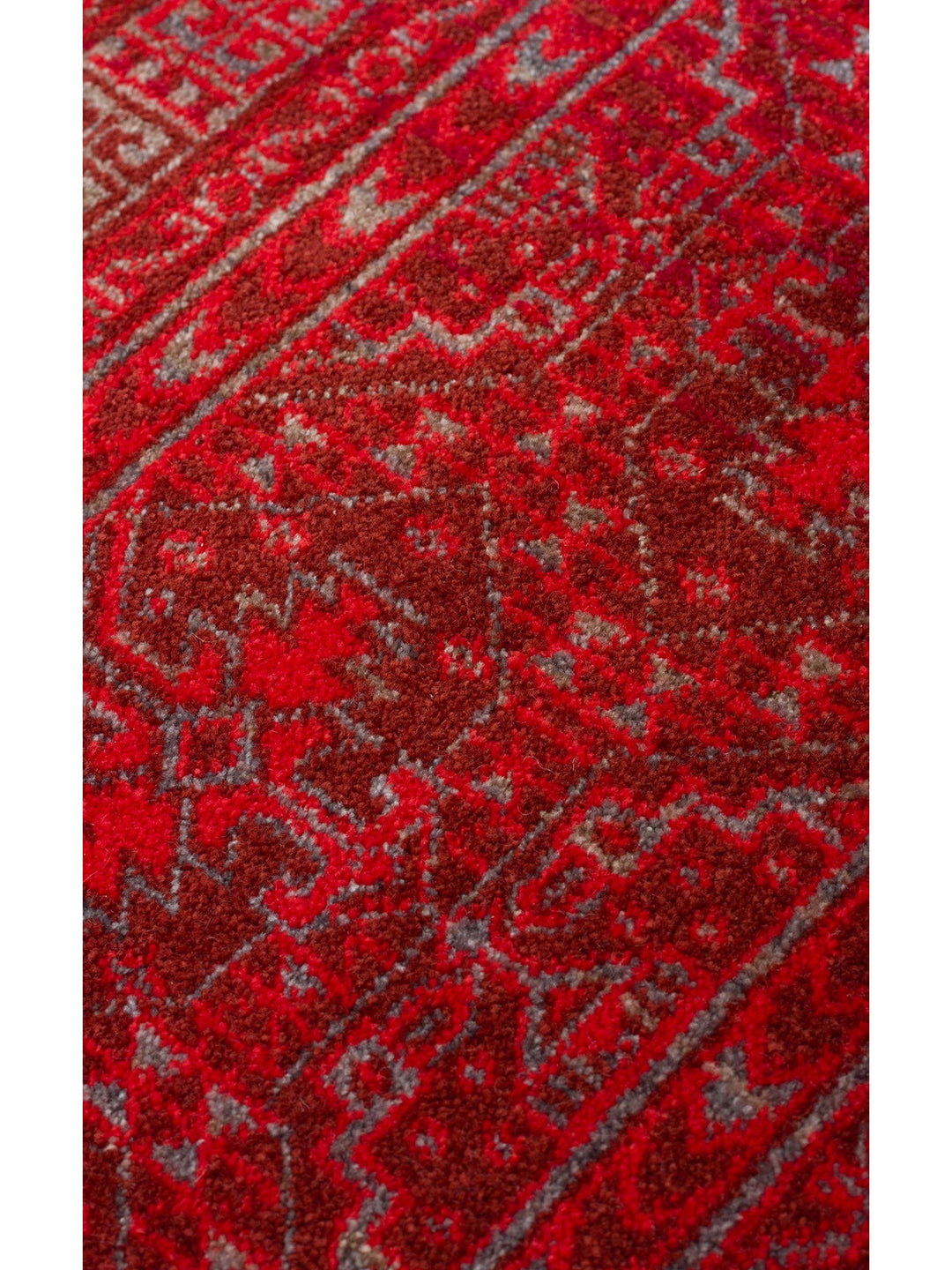 سلسلة نيل سجادة غرفة جلوس ومطبخ ملونة بأطراف مزخرفة بأشكال عرقية وحديثة 17 RED