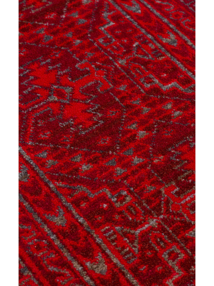 سلسلة نيل سجادة غرفة جلوس ومطبخ ملونة بأطراف مزخرفة بأشكال عرقية وحديثة 17 RED