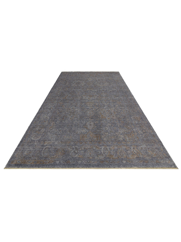 Çırağan 100% Natural Special Shiny Handcrafted Tencel Uşak Carpet Produced on Special Looms 2DGRBRZ