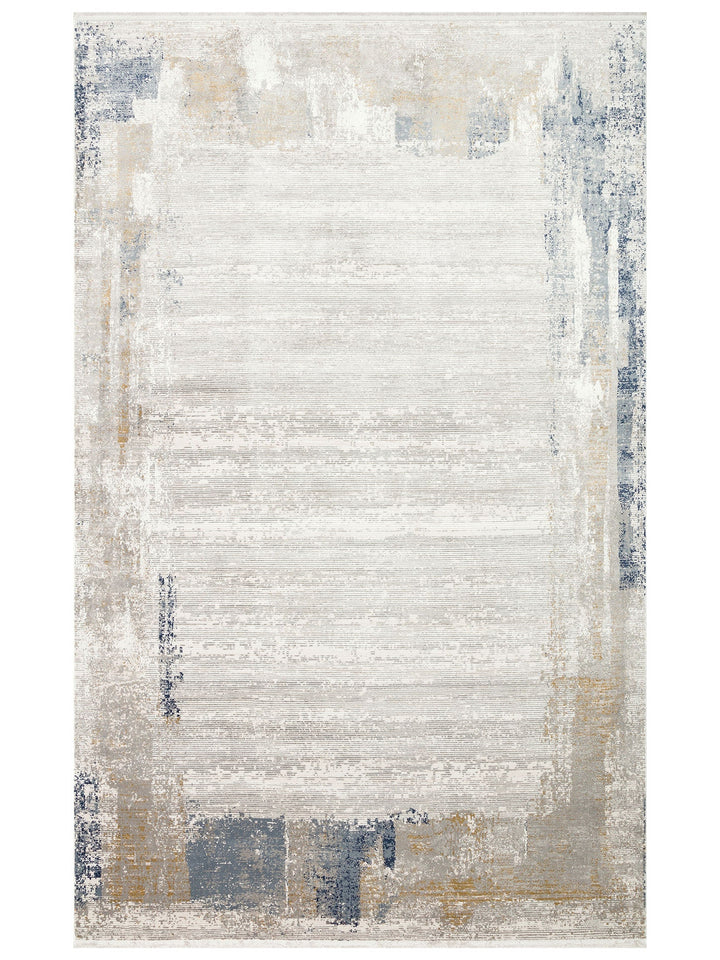 Tango Shiny Stylish and Modern Tightly Woven Living Room Carpet 01 CREAM GREY