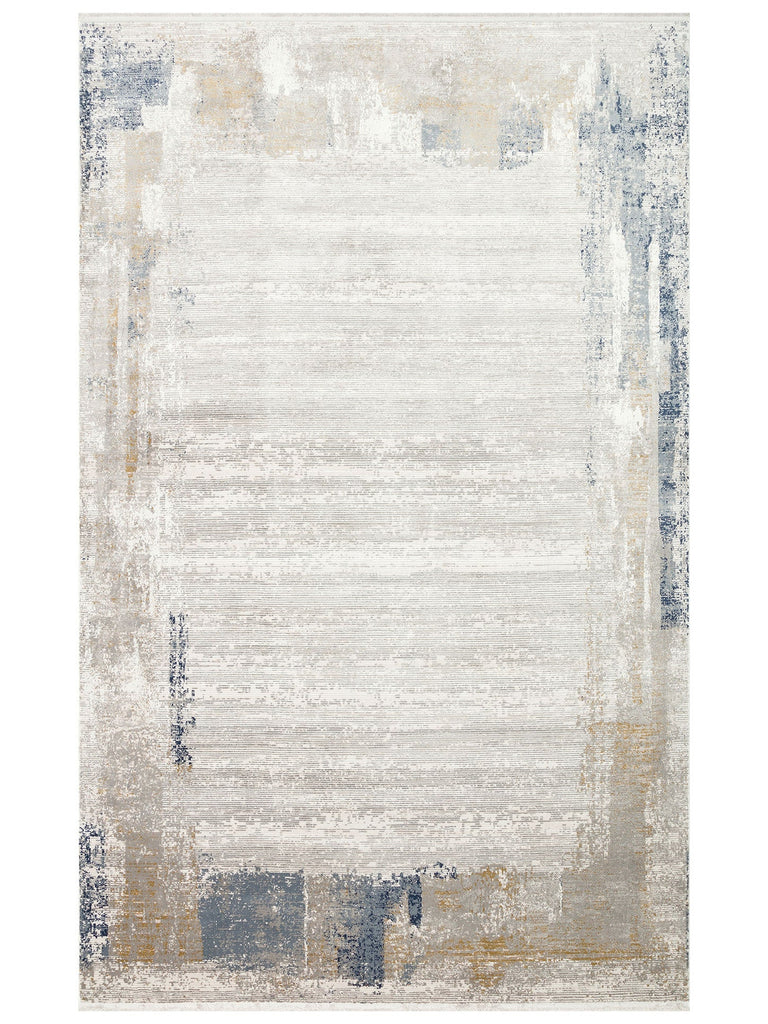 Tango Shiny Stylish and Modern Tightly Woven Living Room Carpet 01 CREAM GREY