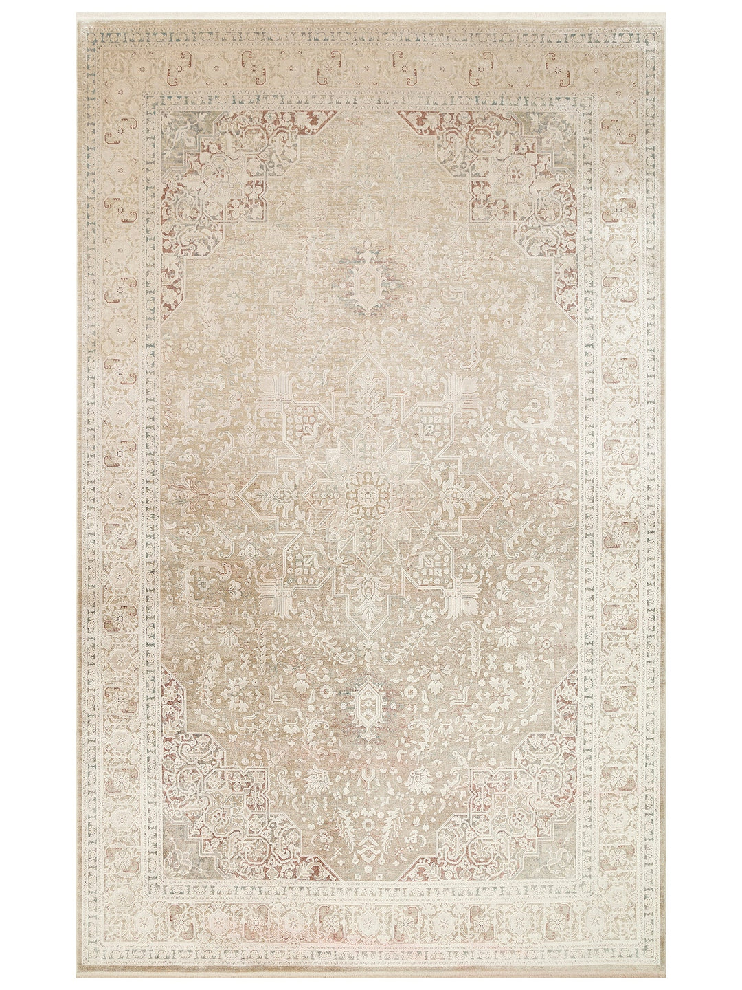 Golden Series 100% Natural Soft Textured Vintage Inspired Tightly Woven Living Room Carpet 02 BEIGE
