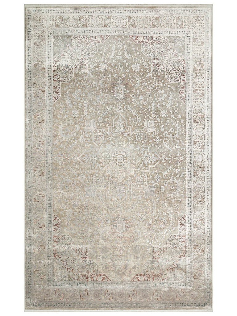 Golden Series 100% Natural Soft Textured Vintage Inspired Tightly Woven Living Room Carpet 02 GREY