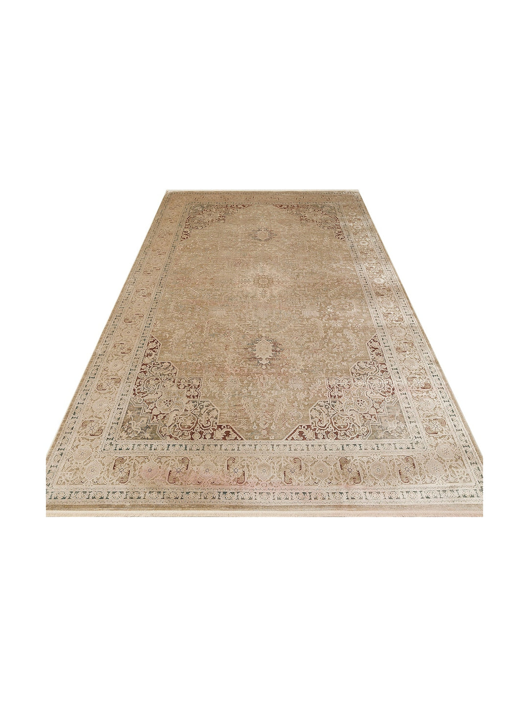 Golden Series 100% Natural Soft Textured Vintage Inspired Tightly Woven Living Room Carpet 02 BEIGE