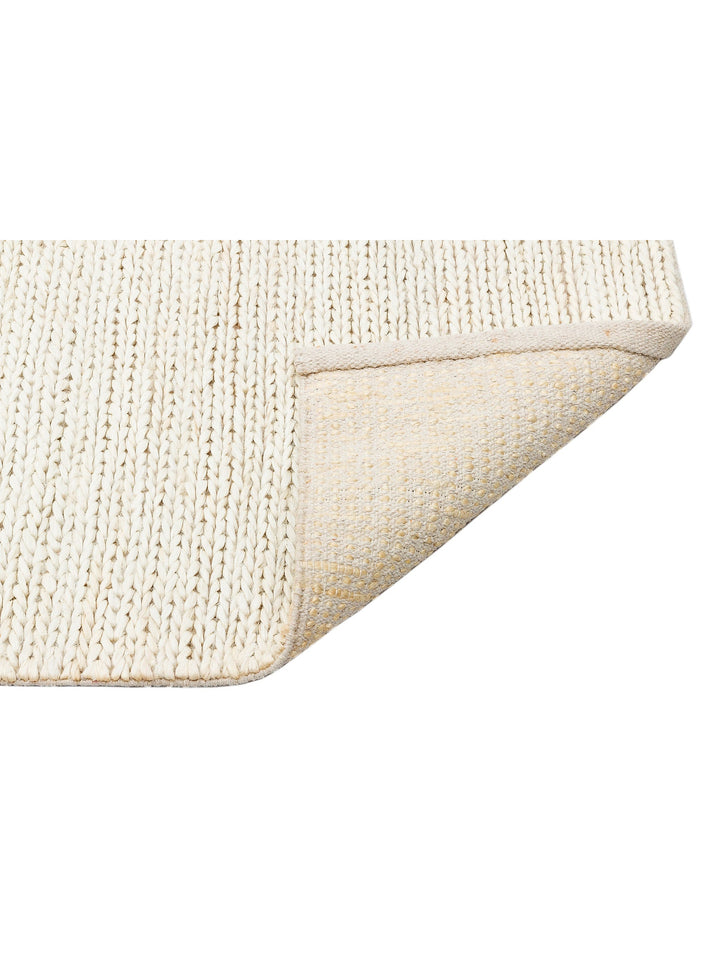 Baccarat Jüt %100 Naturel Oturma Odası Koridor Antre Mutfak Balkon El Dokuma Hasır Halı BAC WHITE - Carpetdocia