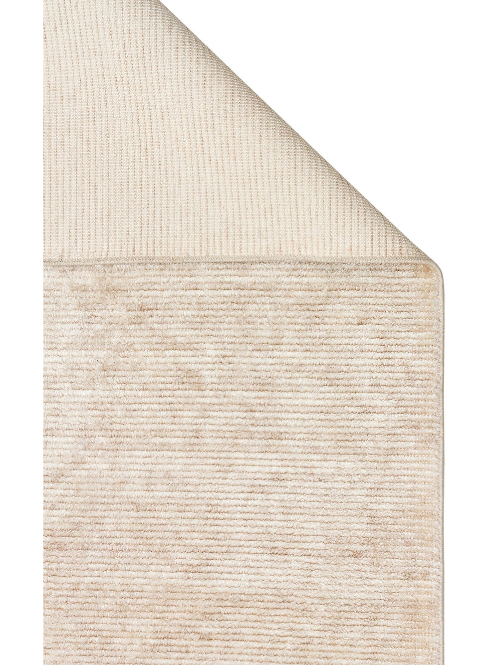 Brasilia Tensel El Emeğiyle Üretilen Modern Sade Şık Özel Kara Tezgah Halısı PLAIN BEIGE - Carpetdocia