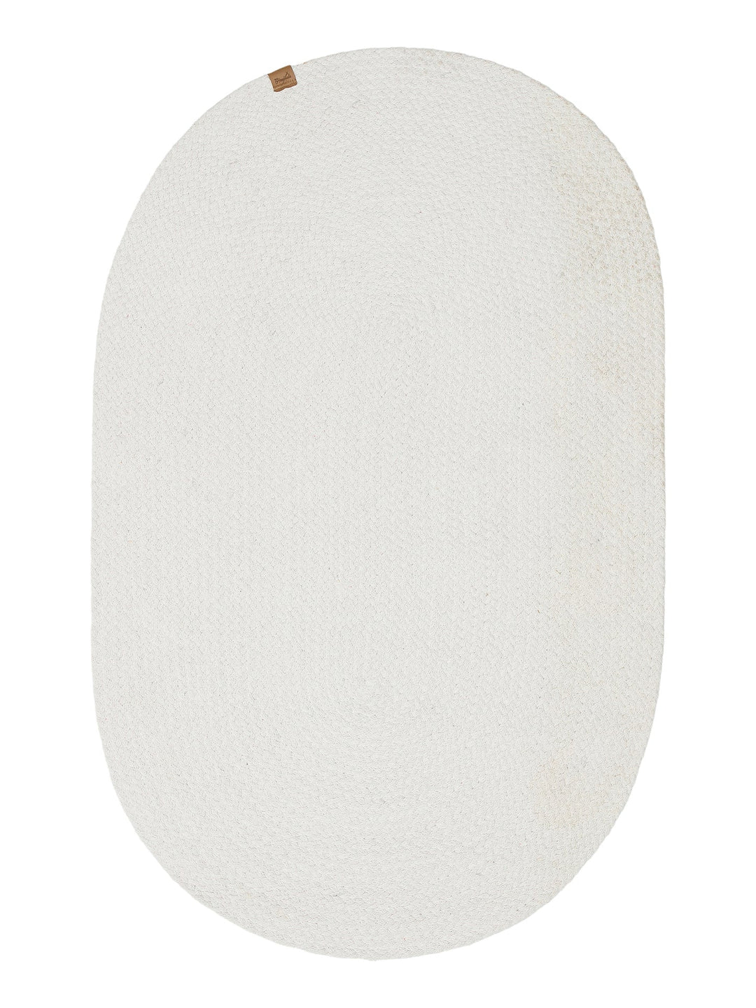 Cancun Renkli Jüt Görünümlü Hasır Örgü Halı 18 WHITE - Carpetdocia