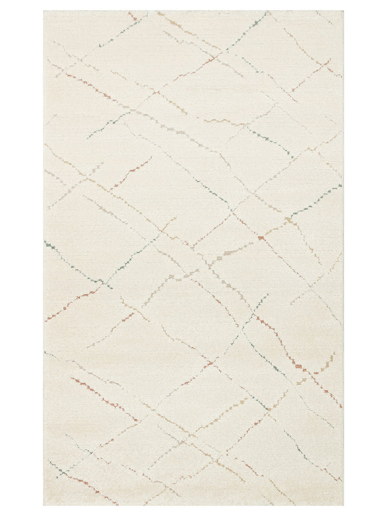 Carpetdocia Kids Pastel Colored Fluff and Dust-Free Children's Carpet 05 CREAM MULTY