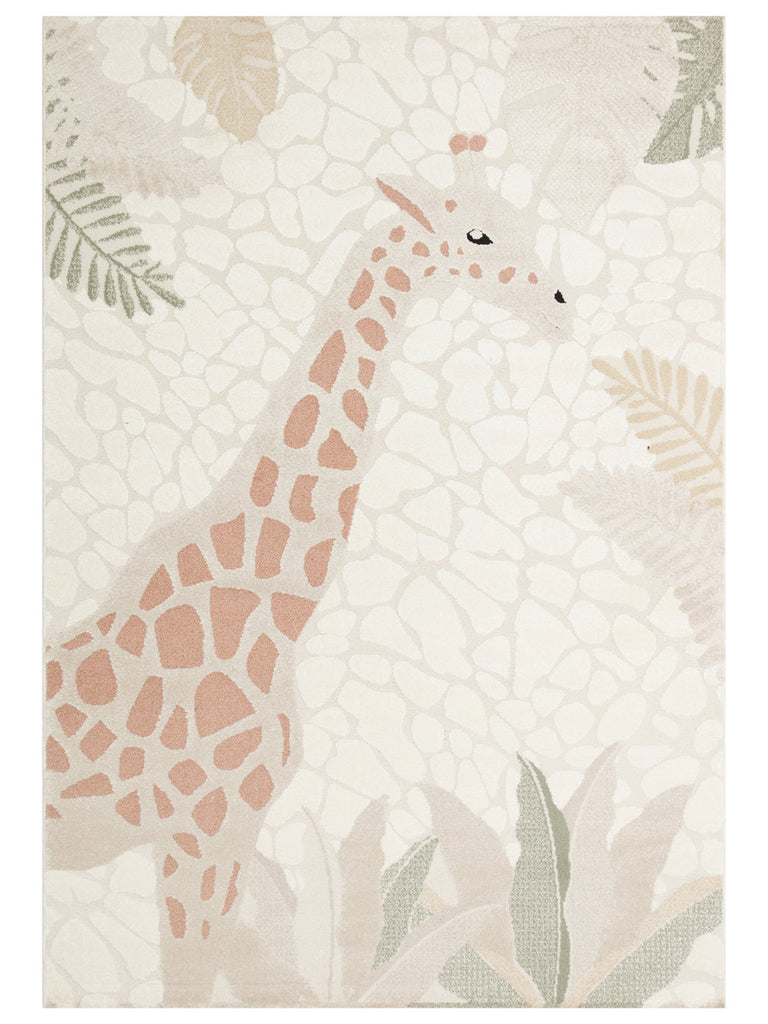Carpetdocia Kids Pastel Colored Fluff and Dust-Free Children's Carpet 08 CREAM MULTY