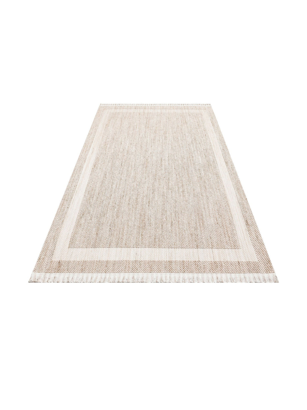 Comfy Modern Desenli Oturma Odası Koridor Antre Yatak Odası Örgü Dokuma Halı 05 BEIGE - Carpetdocia