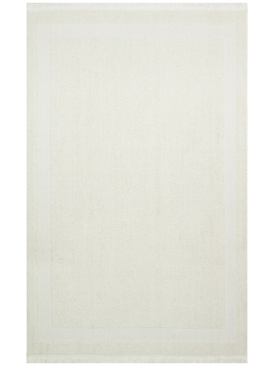 Comfy Modern Desenli Oturma Odası Koridor Antre Yatak Odası Örgü Dokuma Halı 05 CREAM - Carpetdocia