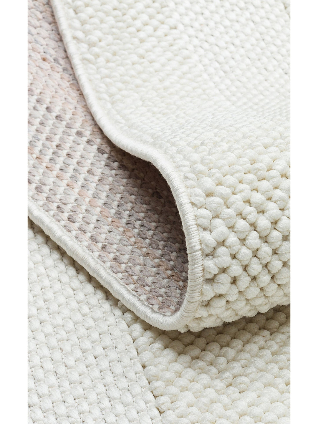 Comfy Modern Desenli Oturma Odası Koridor Antre Yatak Odası Örgü Dokuma Halı 05 CREAM - Carpetdocia
