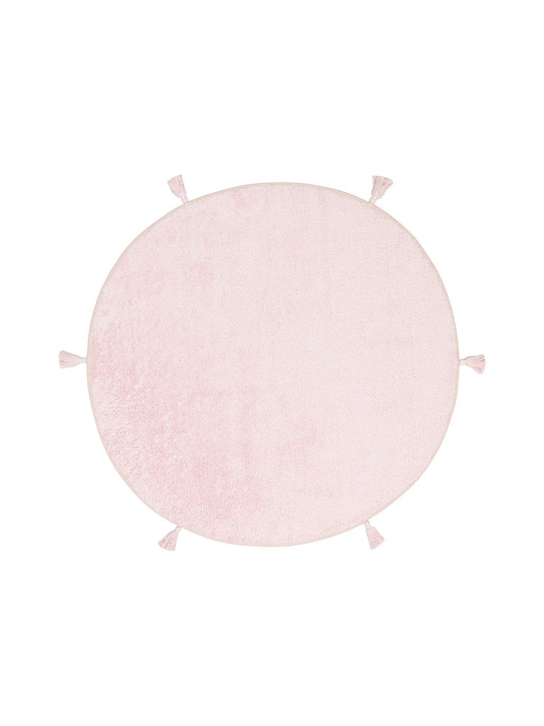 Cotton Baby 100% Natural Cotton Washable Non-Slip Based Baby Rug PLAIN POWDER Q