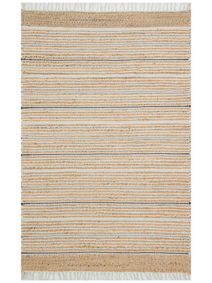 Crown Jüt %100 Naturel El Dokuma Oturma Odası Koridor Antre Mutfak Balkon Hasır Halı 05 NAT.GREY - Carpetdocia