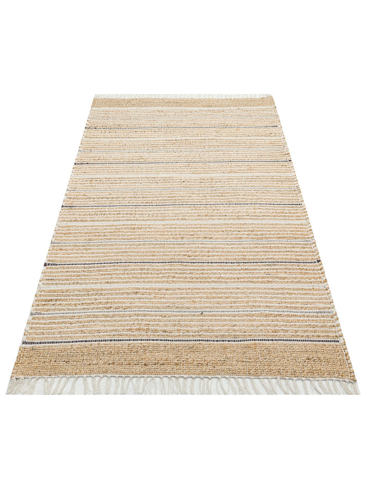 Crown Jüt %100 Naturel El Dokuma Oturma Odası Koridor Antre Mutfak Balkon Hasır Halı 05 NAT.GREY - Carpetdocia
