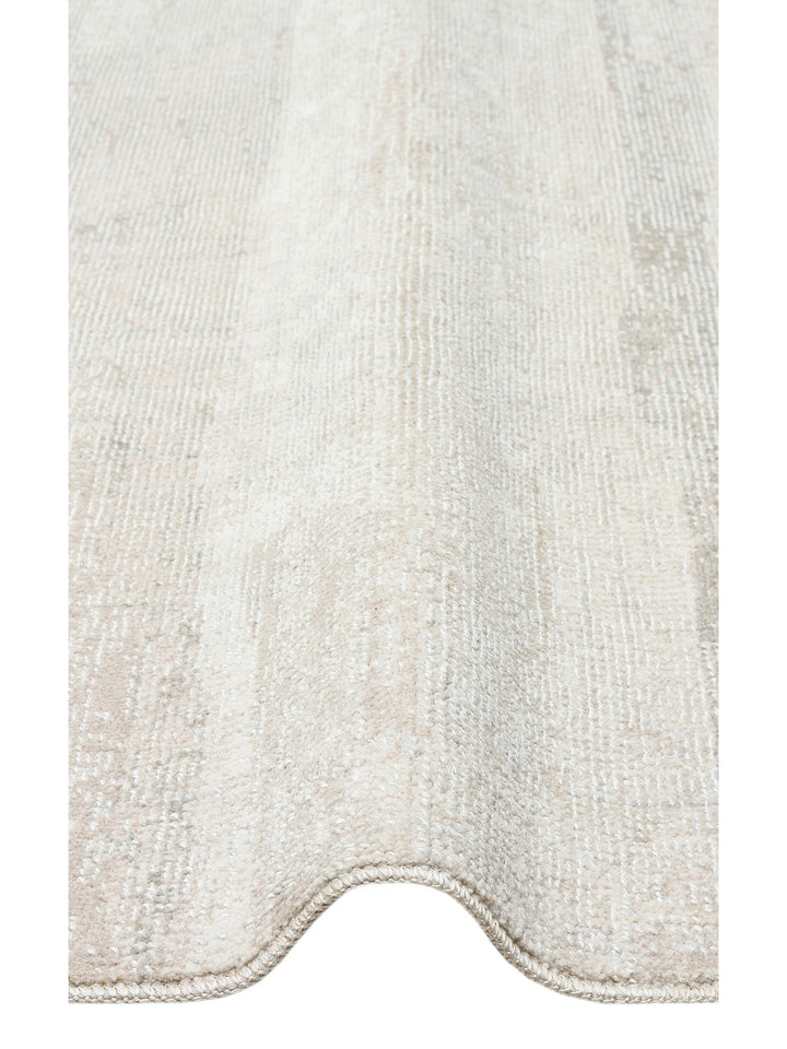 Dakar Sade Desenli Oturma Odası Salon Koridor Antre Mutfak Modern Halı 01 GREY BEIGE - Carpetdocia